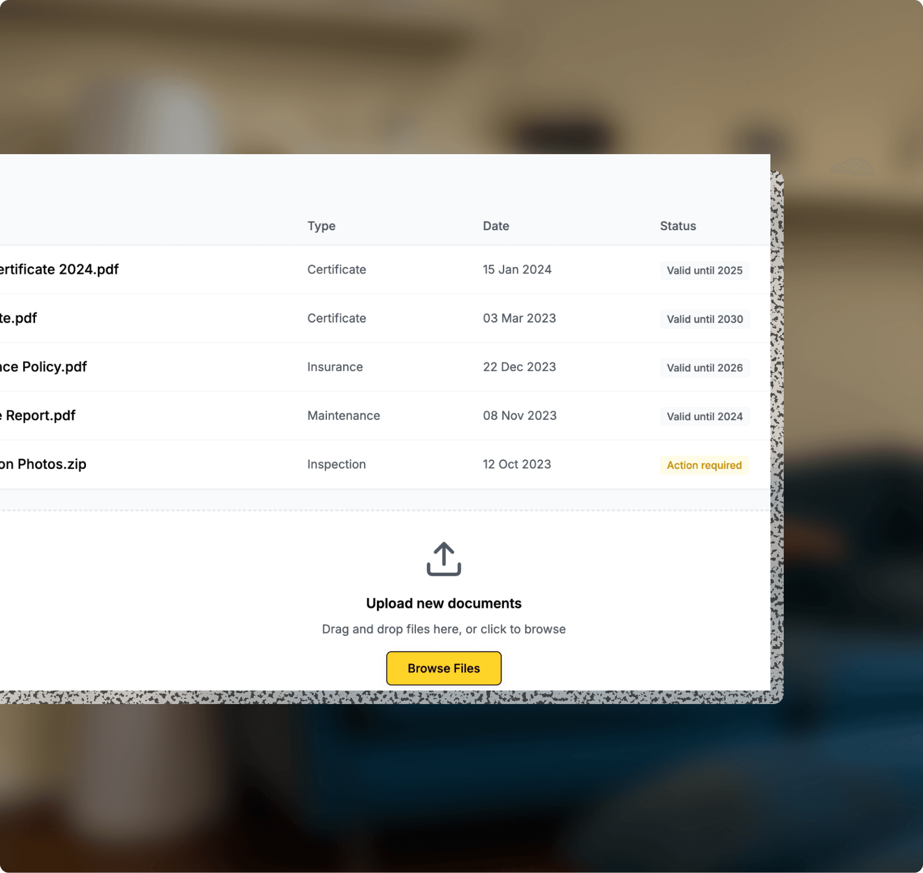 Smart, searchable document vault