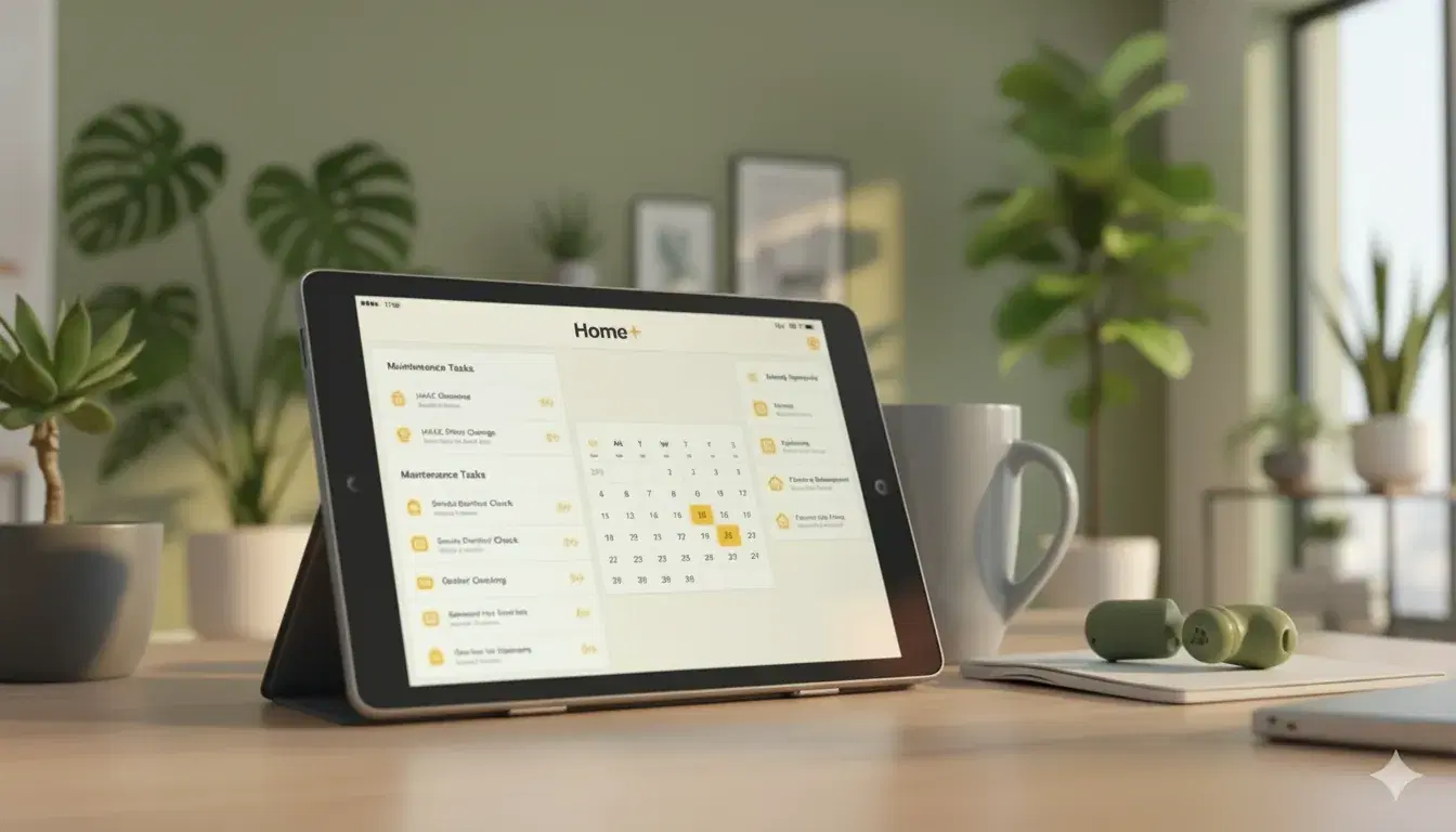 Home+ Maintenance Calendar iPad Preview