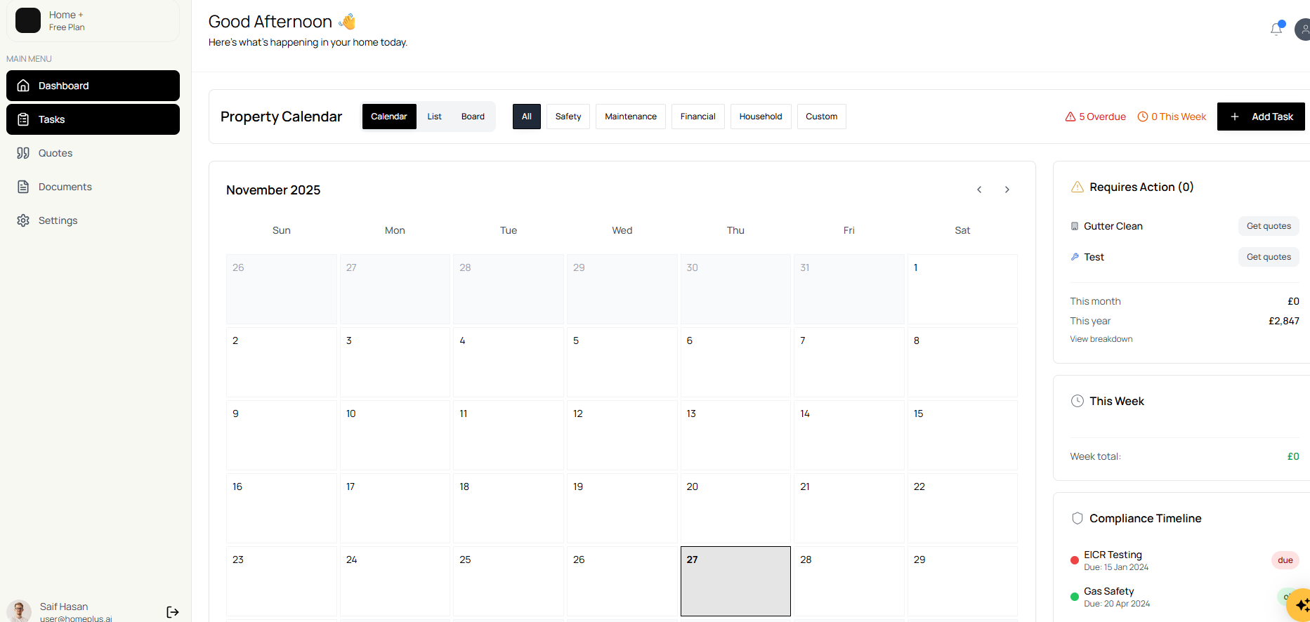 Home+ | Your digital home MOT logbook & Trade Pilot